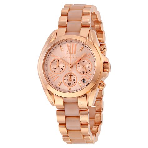 michael kors watch rose gold watch|rose gold mk watch women's.